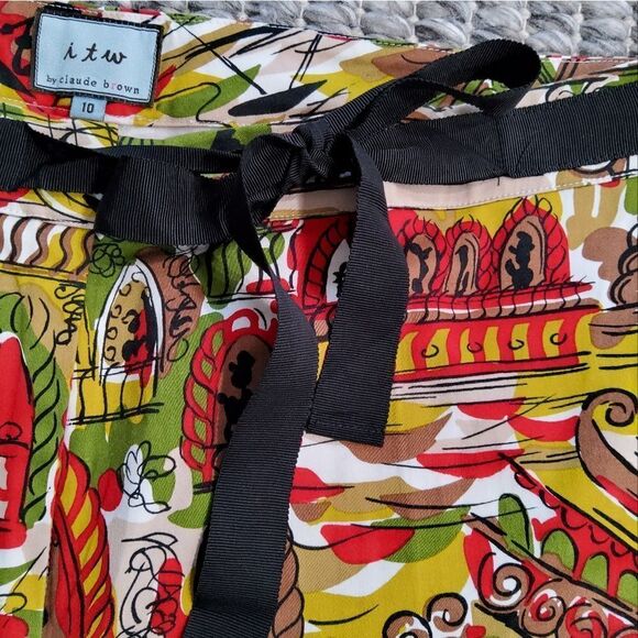 ITW by Claude Brown Vintage Venice Pants Size 10 - Picture 4 of 10